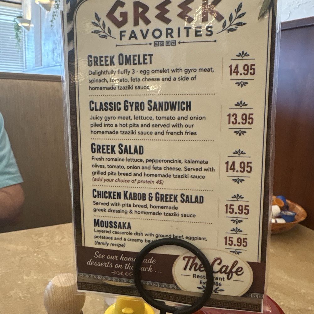The Cafe Restaurant - Greek Menu - Breakfast & Brunch Near Me - Cape Coral, Florida The Cafe Restaurant - Greek Menu - Breakfast & Brunch Near Me - Cape Coral, Florida