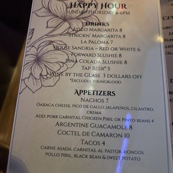 Atico Lounge - Love the happy hour deals! - Latin American Near Me - Madison, Wisconsin