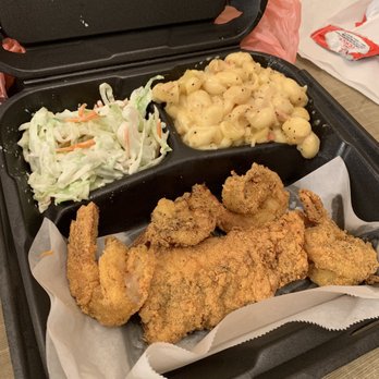 My Fish Stop - Deep fried Cod fish, and shrimp. With lobster Mac and cheese, and coleslaw - Fish & Chips Near Me - Sherman Oaks, California My Fish Stop - Deep fried Cod fish, and shrimp. With lobster Mac and cheese, and coleslaw - Fish & Chips Near Me - Sherman Oaks, California