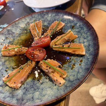 Bar Boqueria - Salmon Tataki - Spanish Near Me - Barcelona, B Bar Boqueria - Salmon Tataki - Spanish Near Me - Barcelona, B