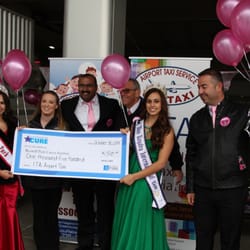 Airport Taxi Service - Annual Breast Cancer Awareness Fundraising at the airport for Roswell Park Cancer Centera