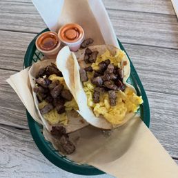 Carnitas, Eggs and Cheese