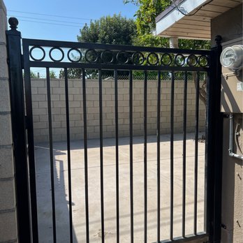 GJ & M Landscaping INC - Relocated gate and added cement pillars - Landscaping Near Me - Fullerton, California