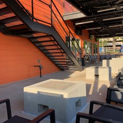 Coney Island Stillwater - Outdoor Firepits make a cozy outdoor space for friends and Happy Hour  Wine Down Wednesday  every week.