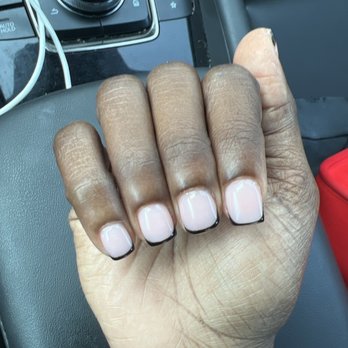 Luxe Nails On Lemmon - Tip added to my pointer finger, nothing done to make it blend better with the natural nails. I was open to anything and price didn't matter - Nail Salons Near Me - Dallas, Texas Luxe Nails On Lemmon - Tip added to my pointer finger, nothing done to make it blend better with the natural nails. I was open to anything and price didn't matter - Nail Salons Near Me - Dallas, Texas