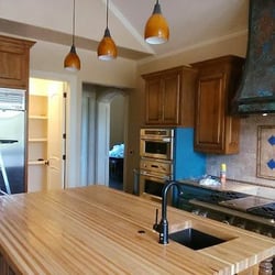 Elite Cabinets & Closets - Customer loved their Butcher Block Top. We can be build this for you as an Island top which is shown in this picture or we c...