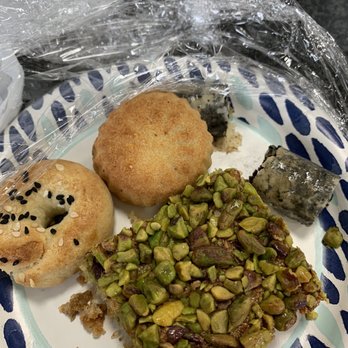 Paradise Sweet & Bakery - I'm not sure of all the names but the OREO BAKLAVA (the small darker one) was to die for - Bakeries Near Me - Brooklyn, New York