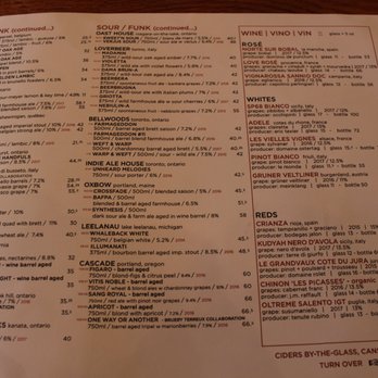 Wvrst - Beer Menu Page II & Wine Menu - German Near Me - Toronto, Ontario Wvrst - Beer Menu Page II & Wine Menu - German Near Me - Toronto, Ontario