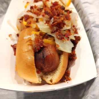 SurfDog Bites and Brews - bird dog added sauerkraut - American Near Me - Surf City, North Carolina SurfDog Bites and Brews - bird dog added sauerkraut - American Near Me - Surf City, North Carolina