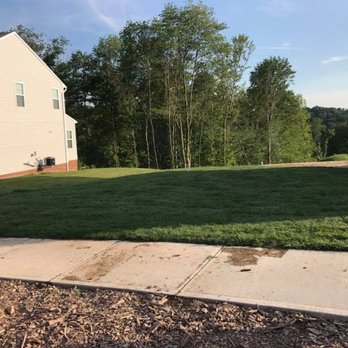Conrad's Outdoor Solutions - a lawn with a fire hydrant in the foreground - Landscaping Near Me - Burgettstown, Pennsylvania