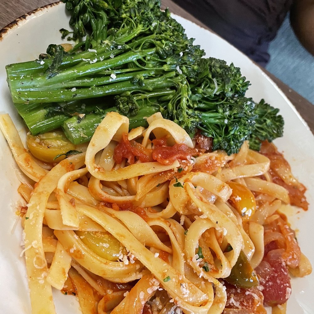 7 Mile Kitchen - Charred Broccolini Pomodoro - New American Near Me - Carlsbad, California 7 Mile Kitchen - Charred Broccolini Pomodoro - New American Near Me - Carlsbad, California