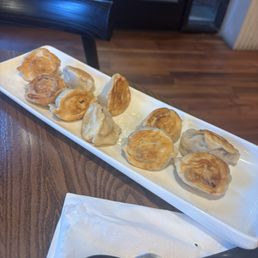 Pork and cabbage dumplings.