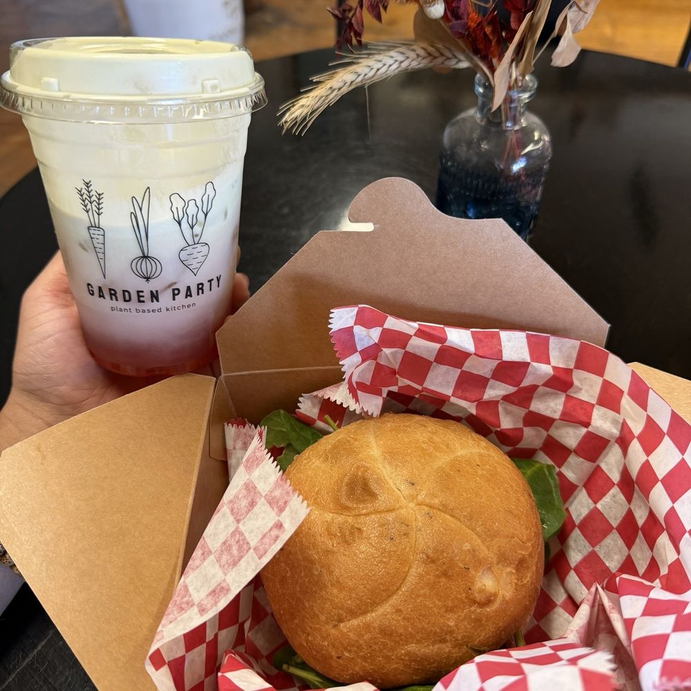 Garden Party - Pressed Brie Sandwich and hot girl liquid IV drink - Salad Near Me - Rockledge, Florida