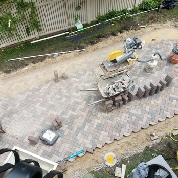 3D Brick Paving - View from above. - General Contractors Near Me - Des Plaines, Illinois