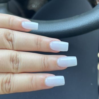 Amor Nails & Spa - Soft white acrylic - Waxing Near Me - Austin, Texas