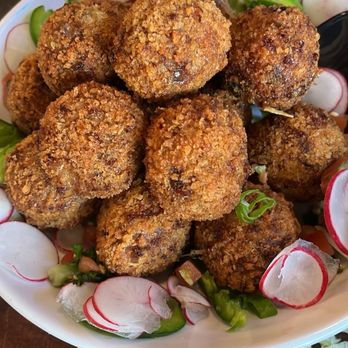 TJ’s Burritos & Coffee - Beef risotto balls - Mexican Near Me - Bloomfield, Connecticut TJ’s Burritos & Coffee - Beef risotto balls - Mexican Near Me - Bloomfield, Connecticut