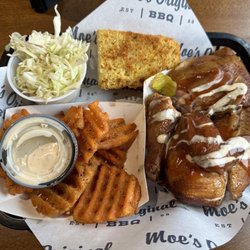 Moe's Original Bar B Que - Smoked Half Chicken Platter