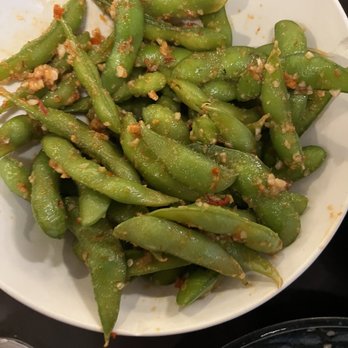 Sakura Sushi & Bar - Spicy Garlic Edamame - Japanese Near Me - Austin, Texas