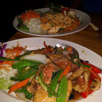 Basil - Snapper special, with Pad Thai in the background. - Thai Near Me - Mount Pleasant, South Carolina Basil - Snapper special, with Pad Thai in the background. - Thai Near Me - Mount Pleasant, South Carolina