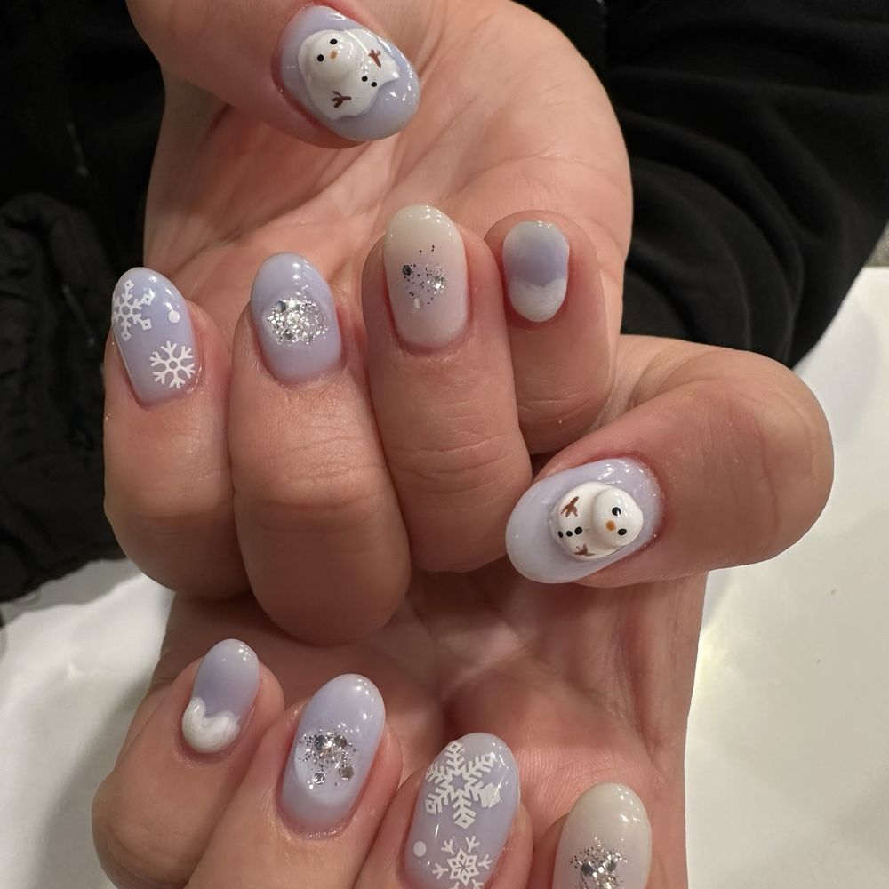 Nail Luna Boutique - My favorite Christmas nails! This design was so fun and received lots of compliments!! - Nail Technicians Near Me - Brea, California