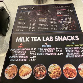 Milk Tea Lab - Snacks Menu - Coffee & Tea Near Me - Pleasant Hill, California Milk Tea Lab - Snacks Menu - Coffee & Tea Near Me - Pleasant Hill, California