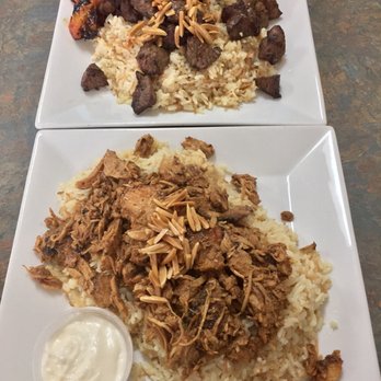 Lazeez Fresh Mediterranean Grill - Chicken shawarma and beef kebab over rice- 3/5. - Mediterranean Near Me - Allentown, Pennsylvania