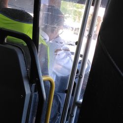 Greyhound Bus Lines - the driver