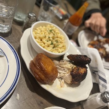 Southerleigh Haute South - Dinner time! Rotisserie Half Bird with Mac & Cheese - Southern Near Me - San Antonio, Texas Southerleigh Haute South - Dinner time! Rotisserie Half Bird with Mac & Cheese - Southern Near Me - San Antonio, Texas