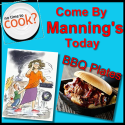 Mannings BBQ - Mannings Offers To Go plates For those days when you're just too busy to cook!