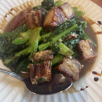 Manon - Chinese broccoli and crispy pork - Thai Near Me - Fullerton, California