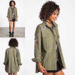 Hannah Bella - Army Jacket with Patches