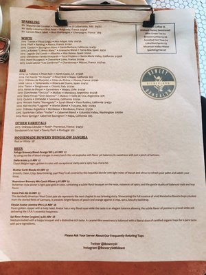 Menu photo 8 Bowery Bungalow Los Angeles, CA Menu photo 8 Bowery Bungalow Los Angeles, CA