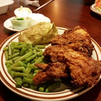 Hero - Fried chicken dinner. Canned green beans are NOT my idea of "seasonal vegetables". - Grocery Near Me - Yucca Valley, California