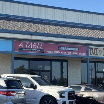 A Table Wayne's Kitchen - From the parking lot - Asian Fusion Near Me - Manteca, California