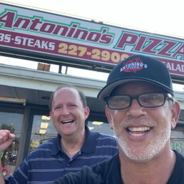 Me with Kevin Flaxman (with cap), owner of Antoninos (along with Gino!)