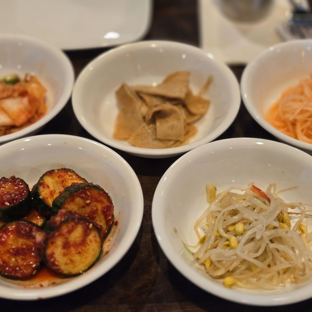 Angry Tofu Korean Cuisine - You are served several side dishes. Yummy - Korean Near Me - Wethersfield, Connecticut