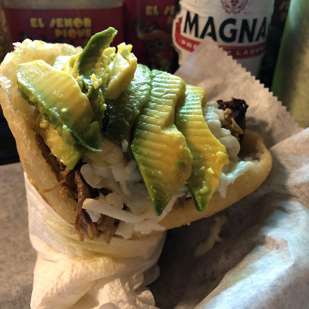 Los Chamos Arepas - Shredded beef with cheese and avocado - Venezuelan Near Me - Carolina, Puerto Rico Los Chamos Arepas - Shredded beef with cheese and avocado - Venezuelan Near Me - Carolina, Puerto Rico
