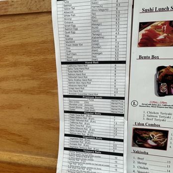The Fisherman's Sushi - Menu - Japanese Near Me - Oxnard, California