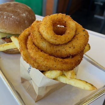 Burger Lounge - Half and half. ( fries / onion rings ) - Burgers Near Me - Temecula, California