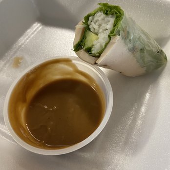 Sprout's Springroll & Pho - Chicken spring roll with peanut sauce. - Vietnamese Near Me - Arlington, Texas Sprout's Springroll & Pho - Chicken spring roll with peanut sauce. - Vietnamese Near Me - Arlington, Texas