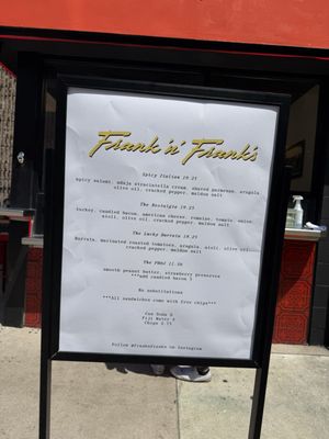 Menu photo 4 Frank N Frank’s Los Angeles, CA