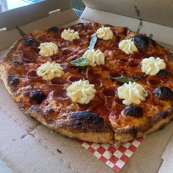 Pizza Di Farfalla - Pepperoni and ricotta with hot honey! - Pizza Near Me - New Lenox, Illinois