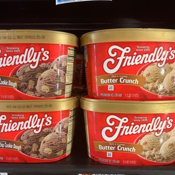 Hannaford - a display of friends butter crunch ice cream - Grocery Near Me - Lewiston, Maine