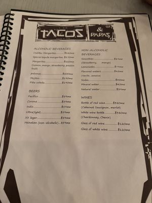 Menu photo 1 Tacos & Papas Punta de Mita, NAY