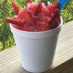 Shaka Burger Avalon - Strawberry shave ice