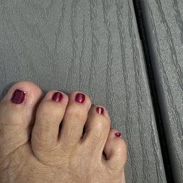 Gel pedicure and not ONE smudge.