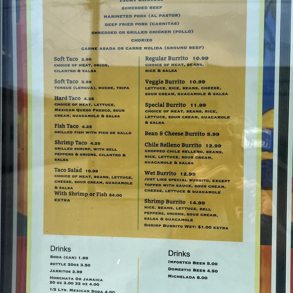 La Palapa - Menu - Mexican Near Me - Fort Bragg, California