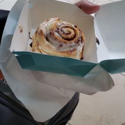 Cinnabon "mini" is still a pretty good sized pastry! Cinnabon "mini" is still a pretty good sized pastry!