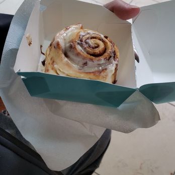 Cinnabon - Cinnabon "mini" is still a pretty good sized pastry! - Bakeries Near Me - Bellevue, Washington Cinnabon - Cinnabon "mini" is still a pretty good sized pastry! - Bakeries Near Me - Bellevue, Washington
