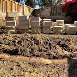 West Coast Tree Service and Landscaping - make a wall and level slope (before)